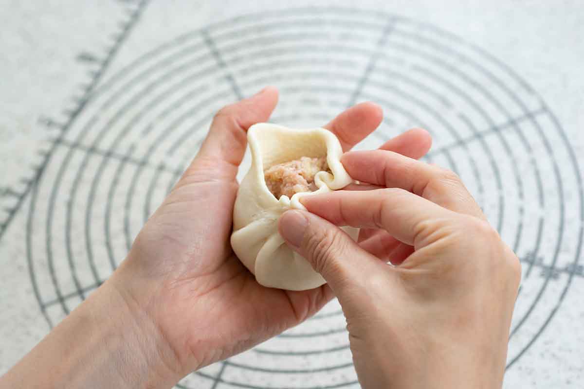 Handmade pork bun